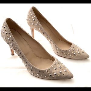 J. Crew Embellished Suede Pumps
